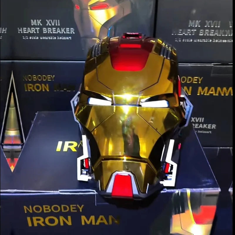 Iron Man MK17 Heartbreaker Animatronic Helmet 13-Servo Voice Control LED Wearable Collectible Prop