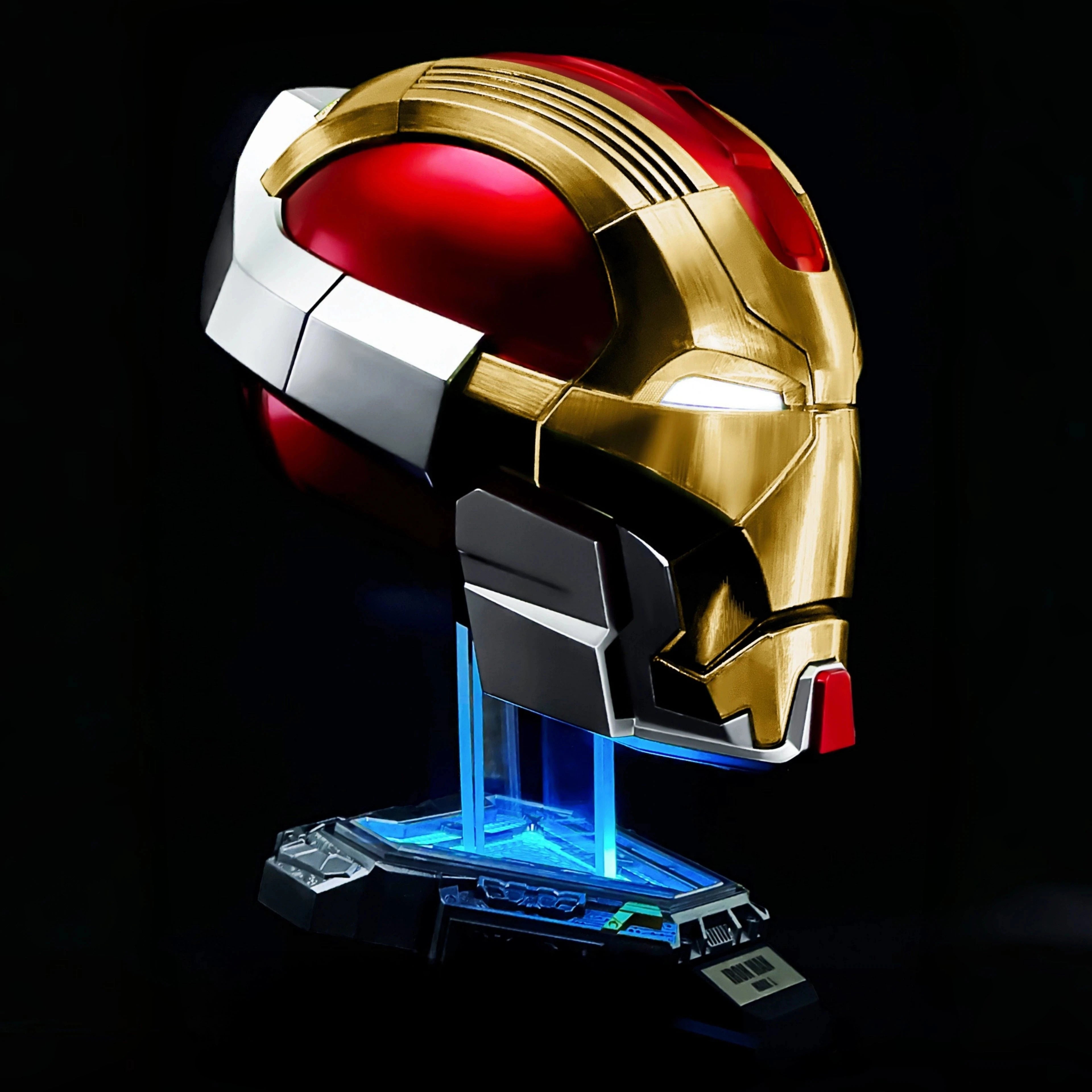 Iron Man MK17 Heartbreaker Animatronic Helmet 13-Servo Voice Control LED Wearable Collectible Prop