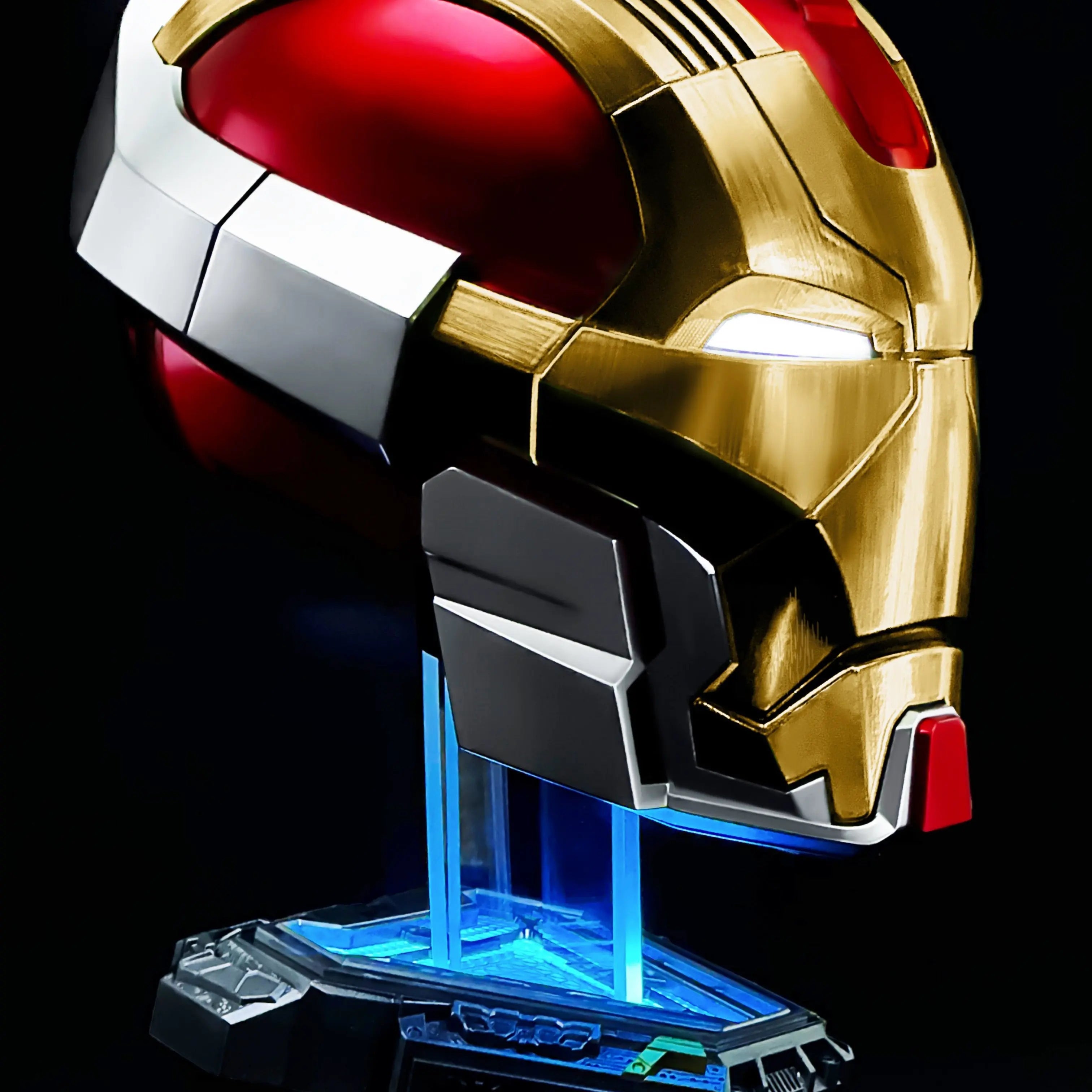 Iron Man MK17 Heartbreaker Animatronic Helmet 13-Servo Voice Control LED Wearable Collectible Prop