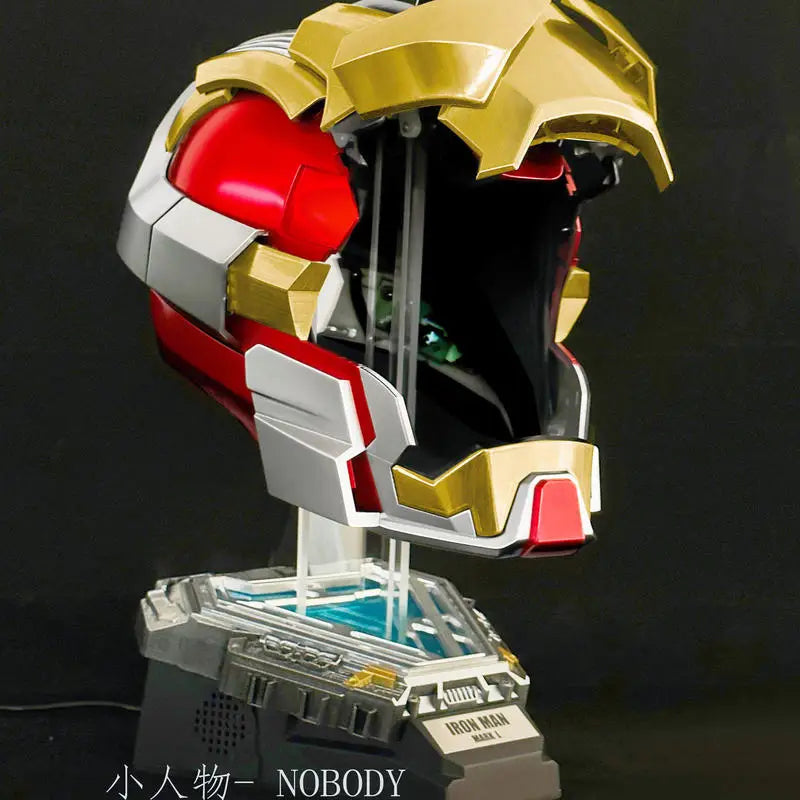 Iron Man MK17 Heartbreaker Animatronic Helmet 13-Servo Voice Control LED Wearable Collectible Prop
