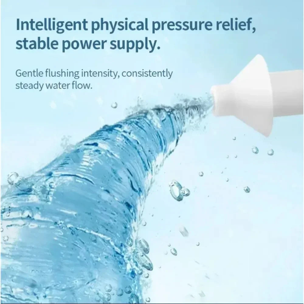 Electric Nasal Irrigator – Deep Sinus Rinse Machine with 50 Pre-Measured SaltPods | Powered Suction | 3 Pressure Modes | 360° Rotatable Nozzle | Drug-Free Congestion Relief for Adults