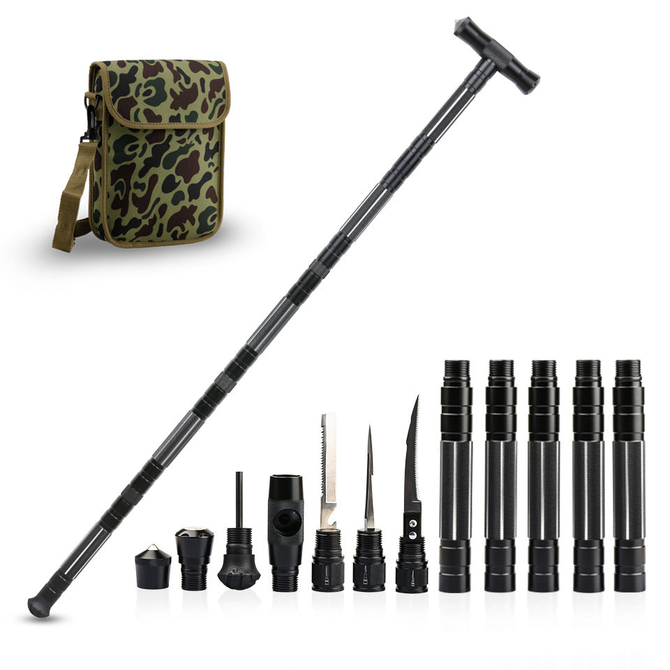 Multifunctional Survival Hiking Pole | The All-in-One Trail Companion