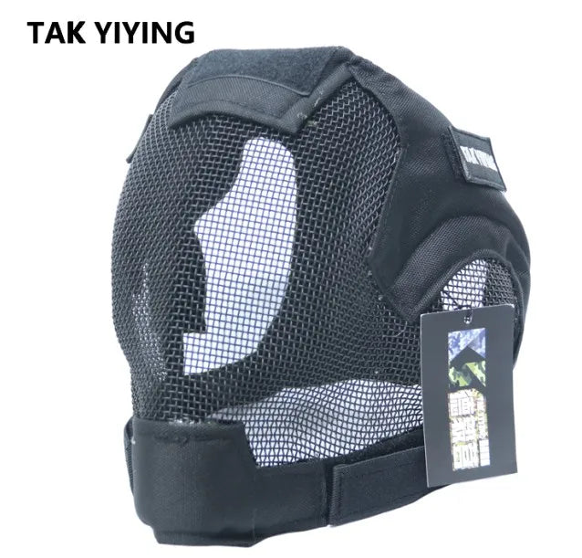 Airsoft War Game Steel Mesh V6 Protective Paintball Full Face Mask