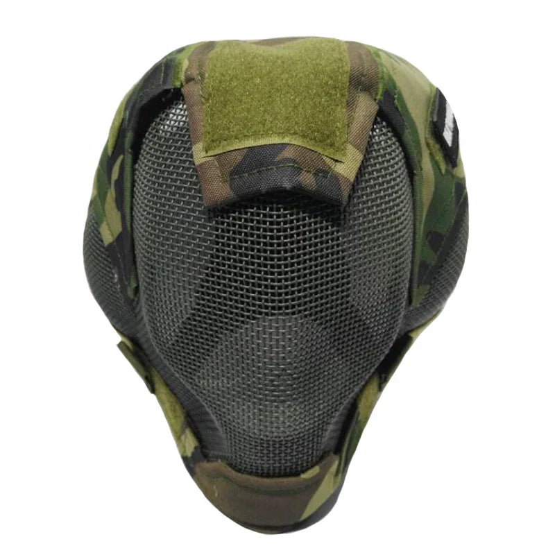 Airsoft War Game Steel Mesh V6 Protective Paintball Full Face Mask