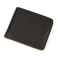 Men's Vintage Crazy Horse Leather Bifold Wallet