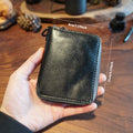 Men's Vintage Genuine Leather Zipper Wallet