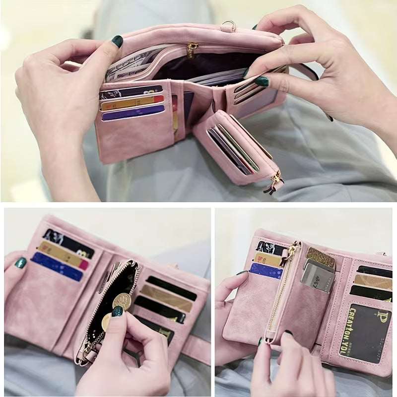 Personalized Women's Bifold Wallet with Card Slots