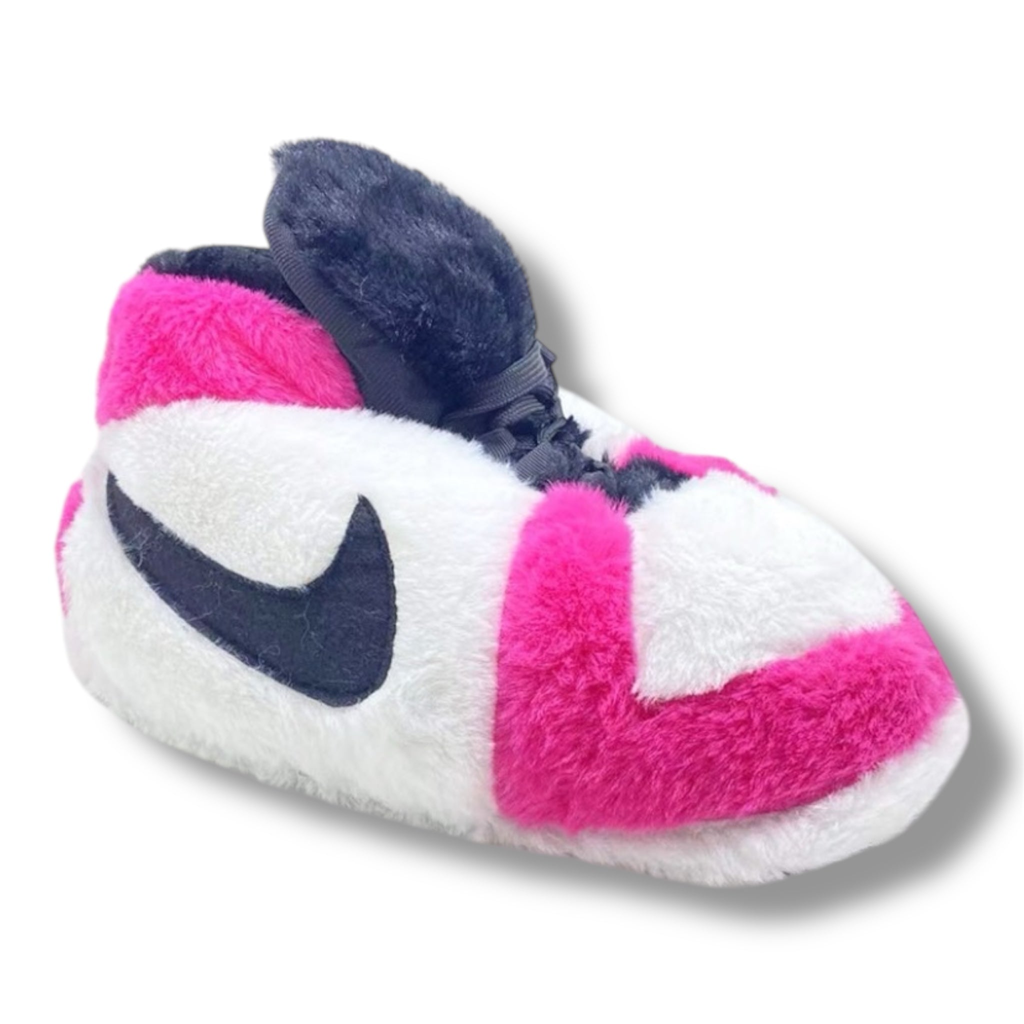 OG Hot Pink Jordan Sneaker Slippers - Best Plush Comfort House Shoes