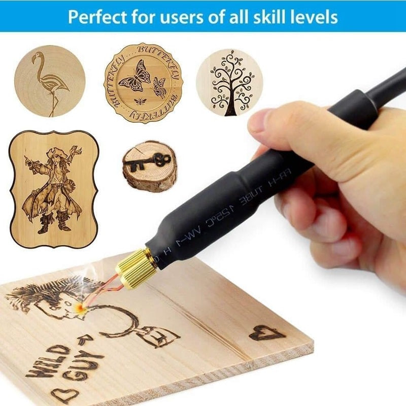PyroMaster™ Professional Wood Burning Kit for Artists and Crafters - Best Wood Burning Tool