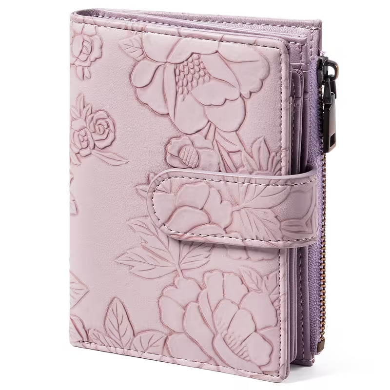RFID PU Tri-Fold Wallet with Card Slots