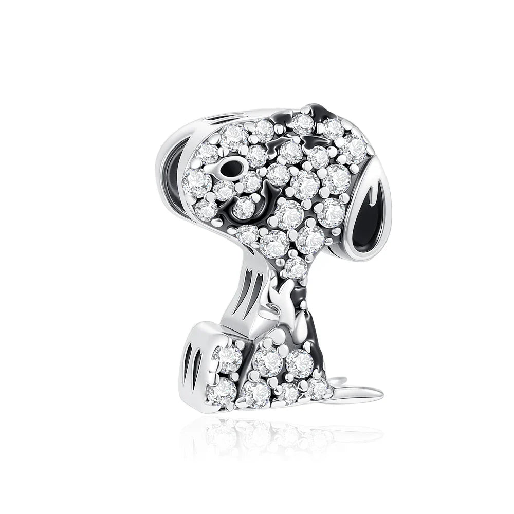 Miniso x Peanuts™ 925 Sterling Silver Snoopy Charm | Popcorn & Watermelon Edition