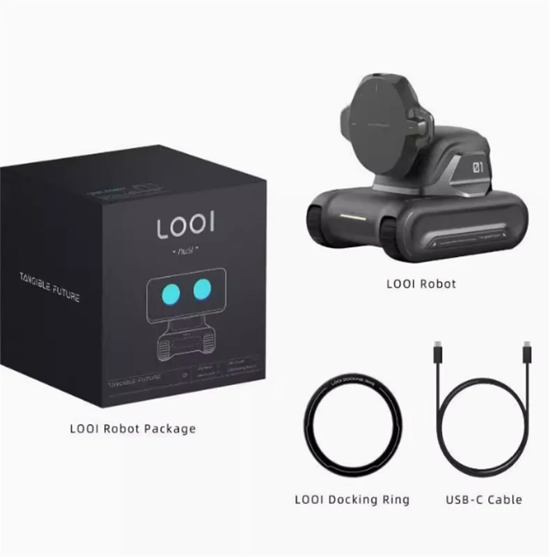 LOOi Smart Desktop Robot – AI Mobile Assistant with Face Recognition & Wireless Charging