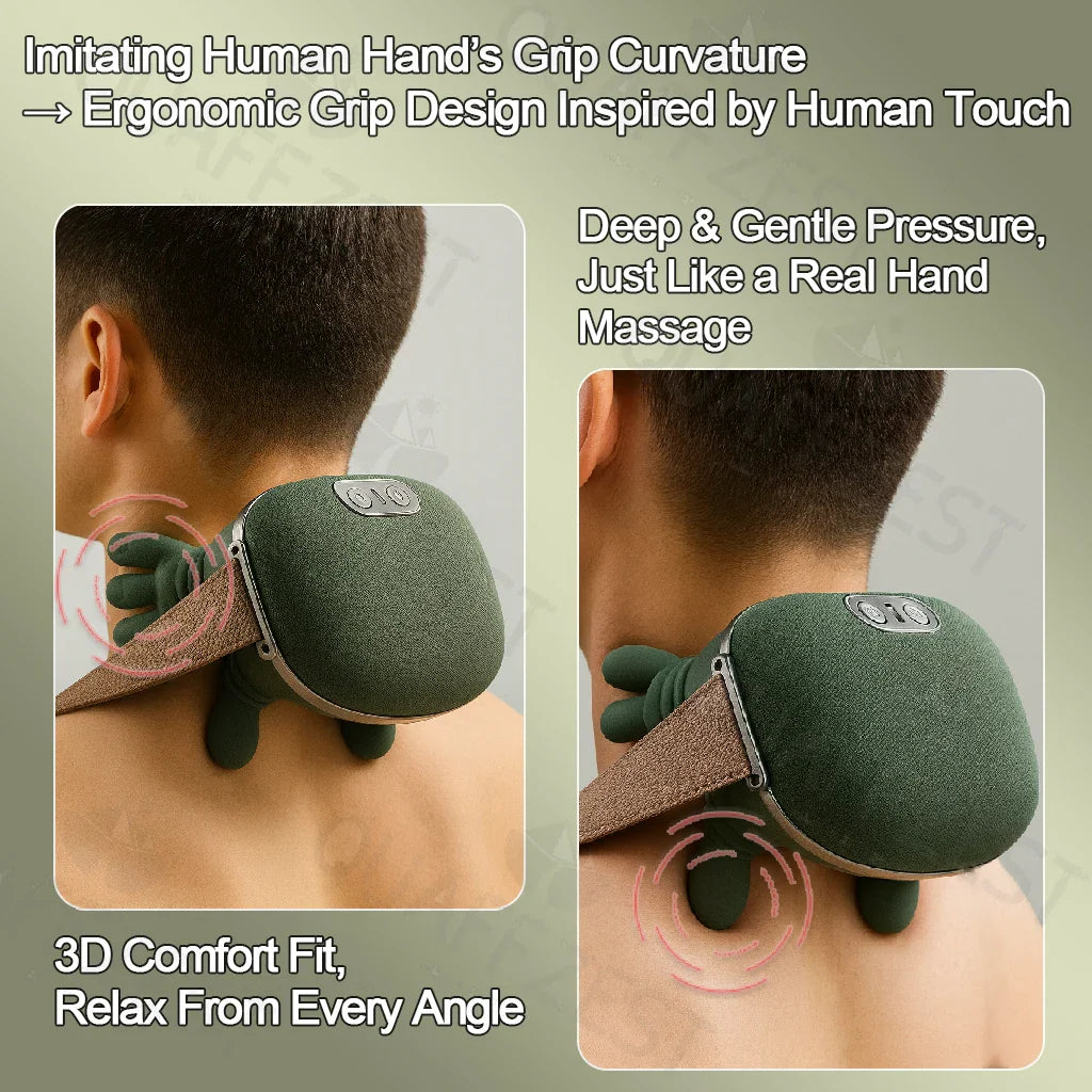 N7 Master™ Wireless Shiatsu Shawl | 4D Deep-Tissue Neck & Shoulder Massager