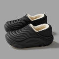 CloudWalk™ Waterproof Winter Slides | Plush-Lined EVA Thick-Bottom Slippers