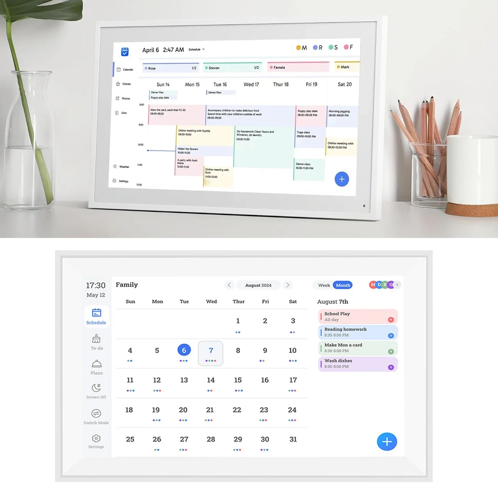 SmartHub™ 15.6-Inch Digital Family Calendar | The 2026 Home Command Center