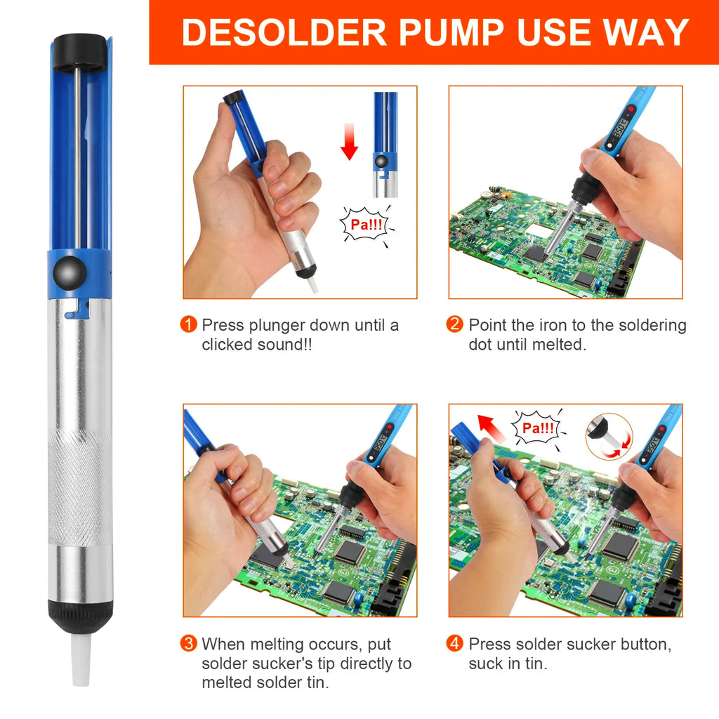 80W Digital Soldering Iron Kit – Precision Welding & Repair Tool