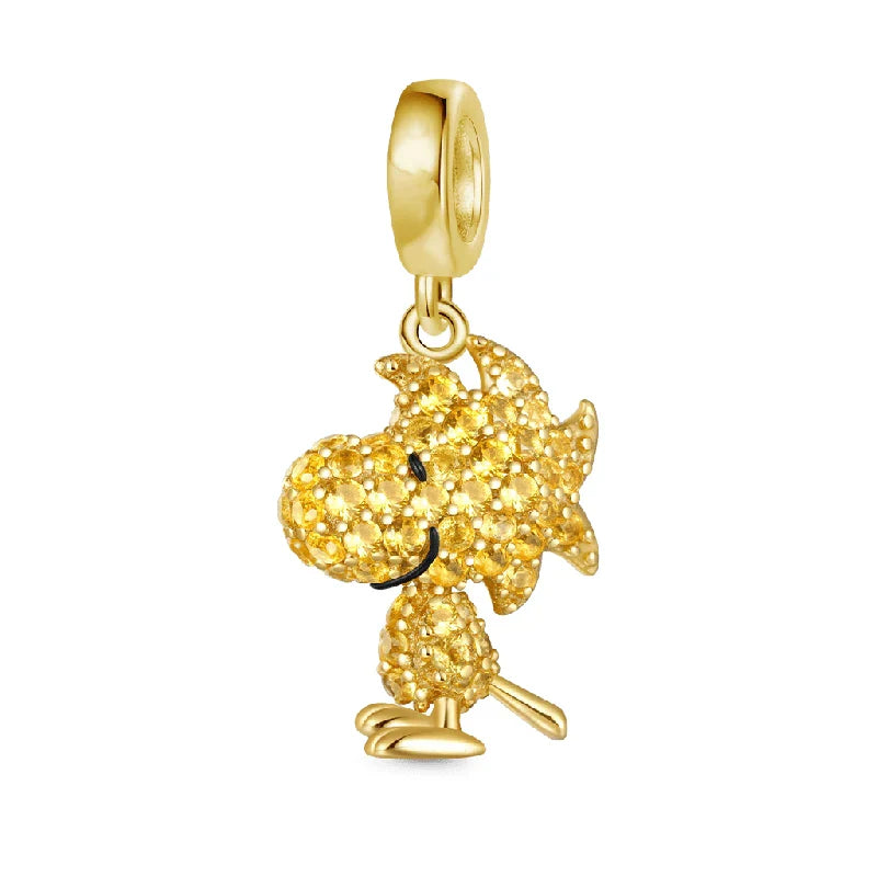 Miniso x Peanuts™ 925 Sterling Silver Snoopy Charm | Popcorn & Watermelon Edition