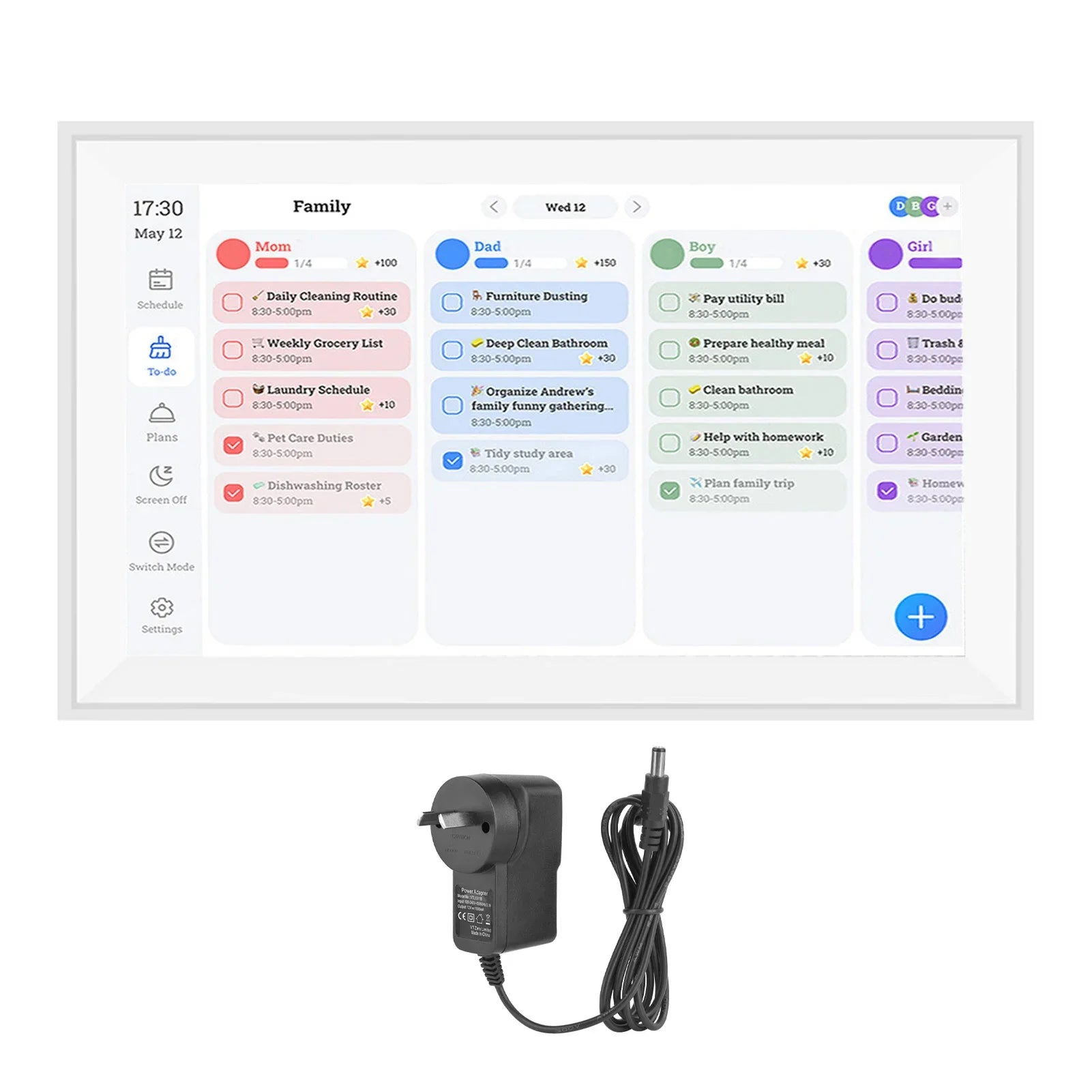 SmartHub™ 15.6-Inch Digital Family Calendar | The 2026 Home Command Center