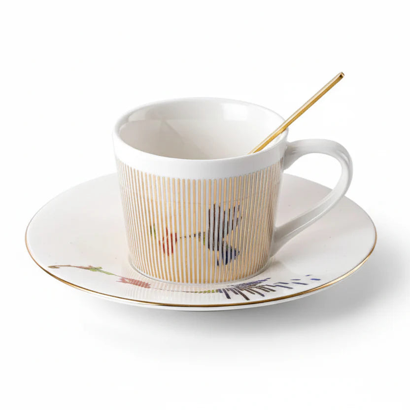 Luycho Anamorphic Mirror Reflection Cup | Creative Horse & Hummingbird Coffee & Tea Set