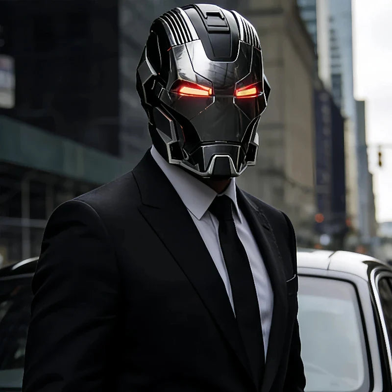 Iron Man MK17 Heartbreaker Animatronic Helmet 13-Servo Voice Control LED Wearable Collectible Prop