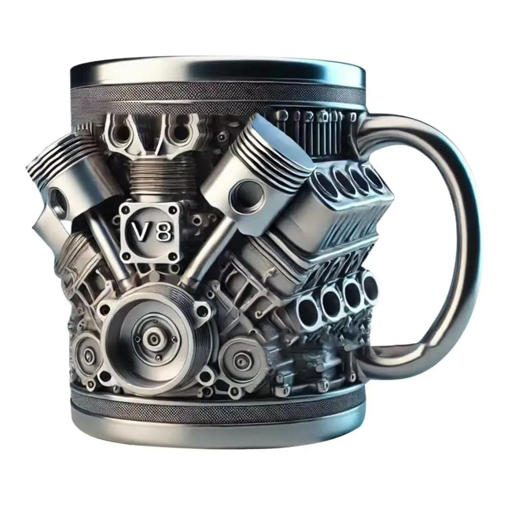 V8 Engines Stainless Steel Tankard Mug