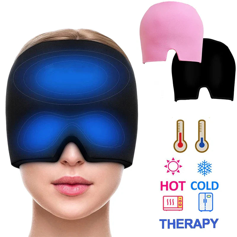 Migraine Relief Ice Cap – 360° Cold Therapy Hat with Top-Head Gel Coverage