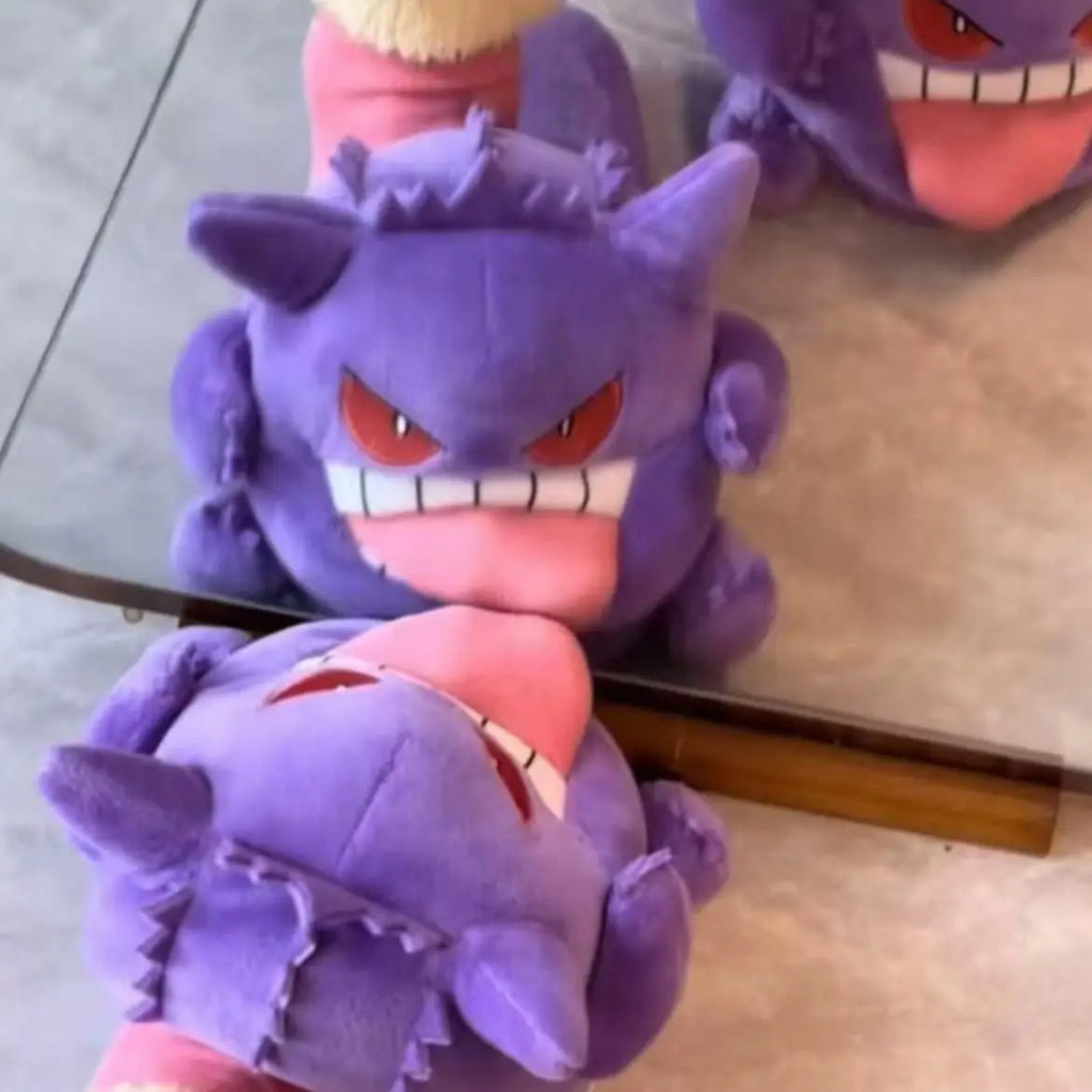 Gengar Plush Tongue-Out Slippers Soft Sole Anime Indoor Home Shoes Pokemon Ghost Type Gift Unisex