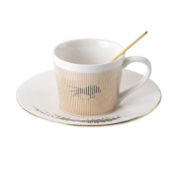Luycho Anamorphic Mirror Reflection Cup | Creative Horse & Hummingbird Coffee & Tea Set