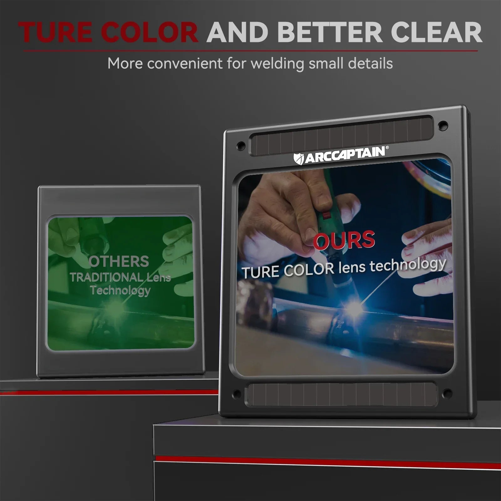 Welding Helmet - Best Large View True Color Auto-Darkening for Professionals