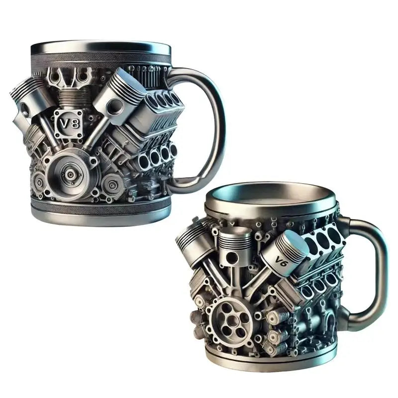 V8 Engines Stainless Steel Tankard Mug