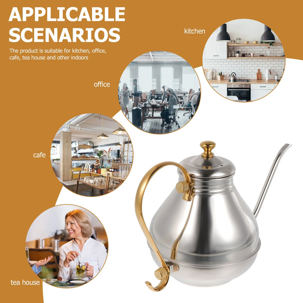 1.7L Professional Stainless Steel Office Kettle - 3000W Fast Boiling, 360° Swivel Base with Boil-Dry Protection & Limescale Filter