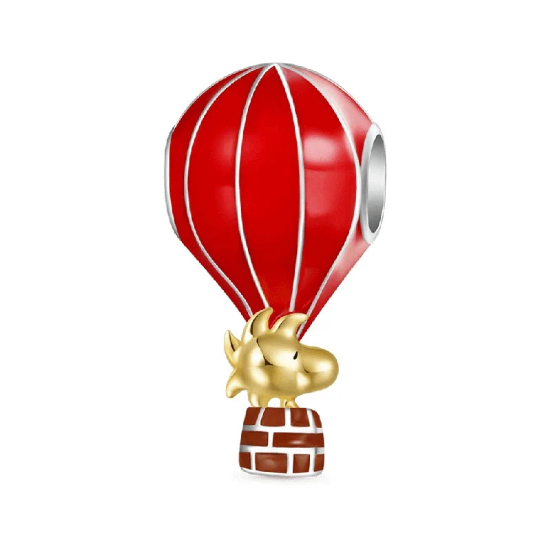 Miniso x Peanuts™ 925 Sterling Silver Snoopy Charm | Popcorn & Watermelon Edition