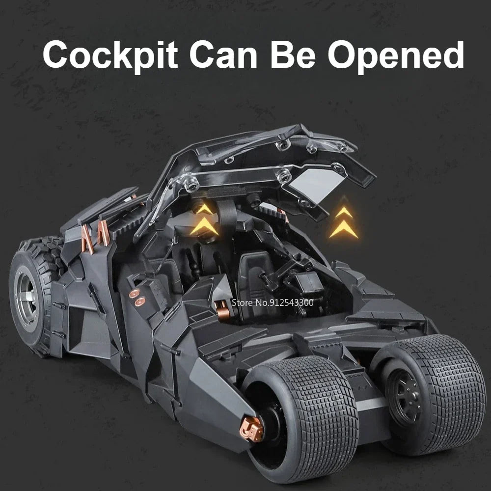Detailed 1:18 Batmobile Model: The Dark Knight Trilogy