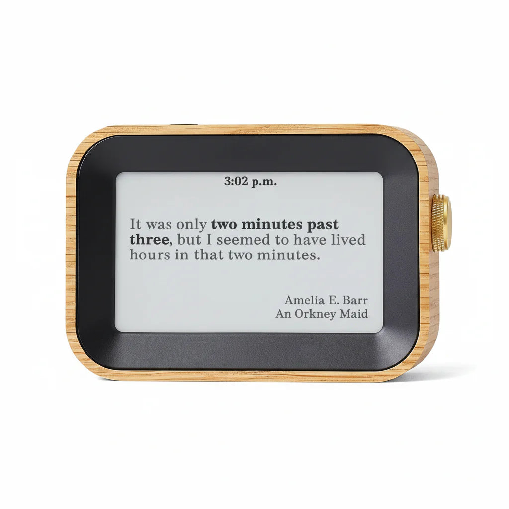 Literary Quote Clock | Tells Time with Famous Book Quotes | The Ultimate Gift for Bibliophiles