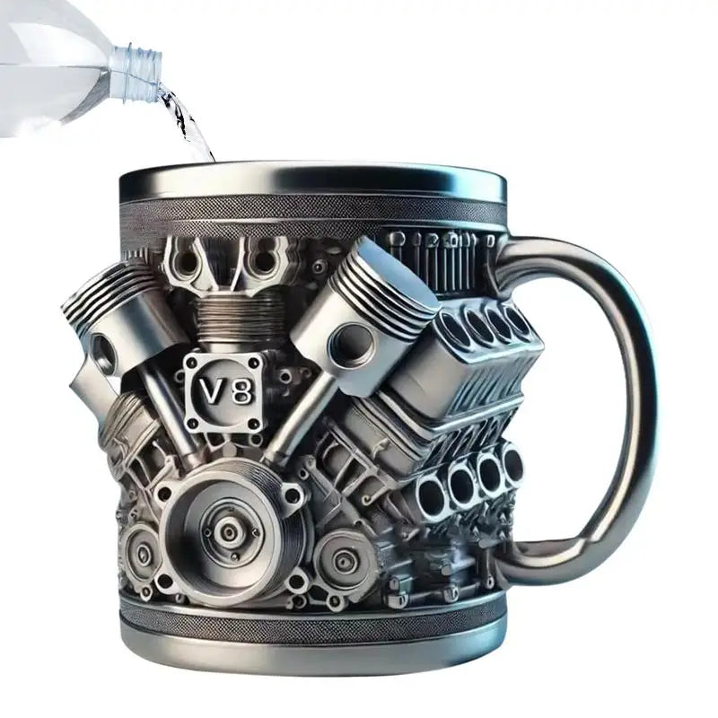 V8 Engines Stainless Steel Tankard Mug