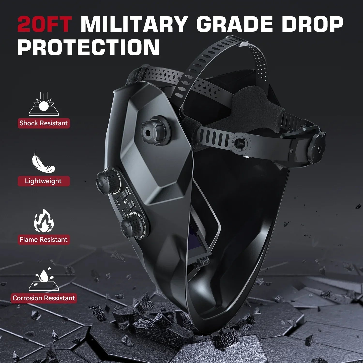 Welding Helmet - Best Large View True Color Auto-Darkening for Professionals