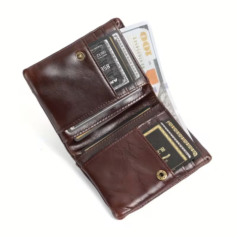 Top Grain Cowhide Men's Leather Wallet