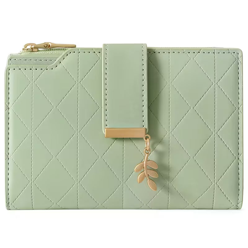 Women's Bifold Wallet with Card Holder & Snap Closure