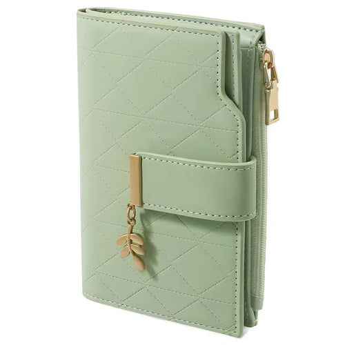 Women's Bifold Wallet with Card Holder & Snap Closure