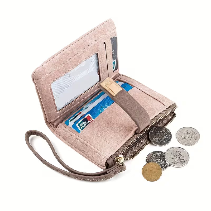 Women's Printed Short Wallet & Coin Purse