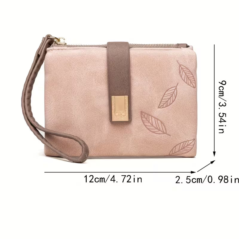 Women's Printed Short Wallet & Coin Purse