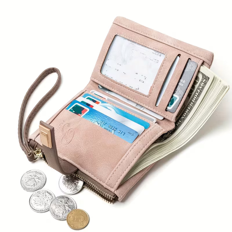 Women's Printed Short Wallet & Coin Purse