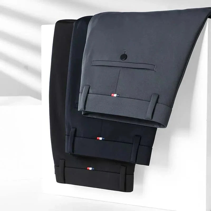 Men's Business Office Ice Silk Casual Pants