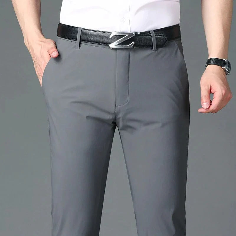 Men's Business Office Ice Silk Casual Pants