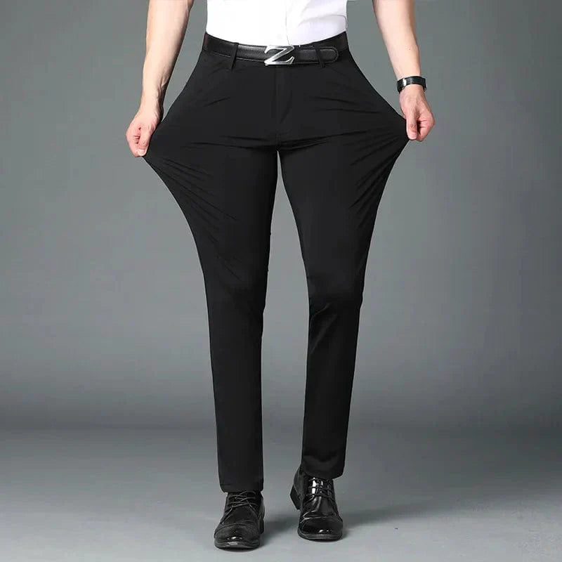 Men's Business Office Ice Silk Casual Pants