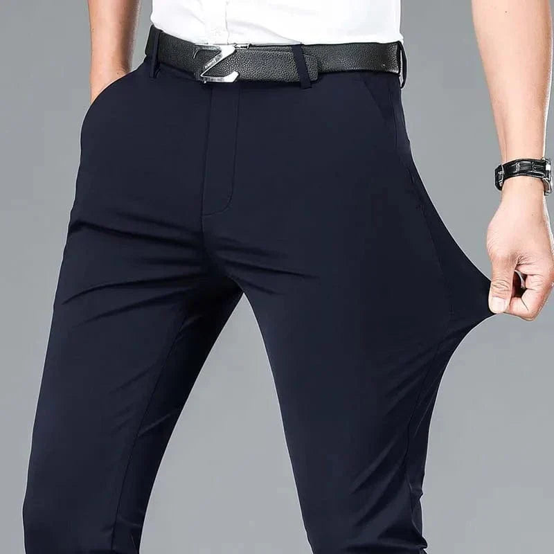 Men's Business Office Ice Silk Casual Pants