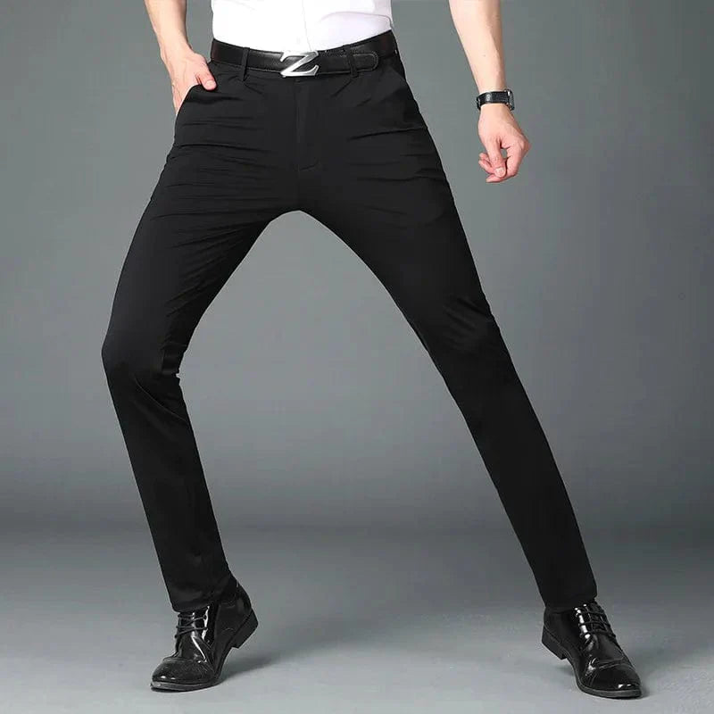 Men's Business Office Ice Silk Casual Pants
