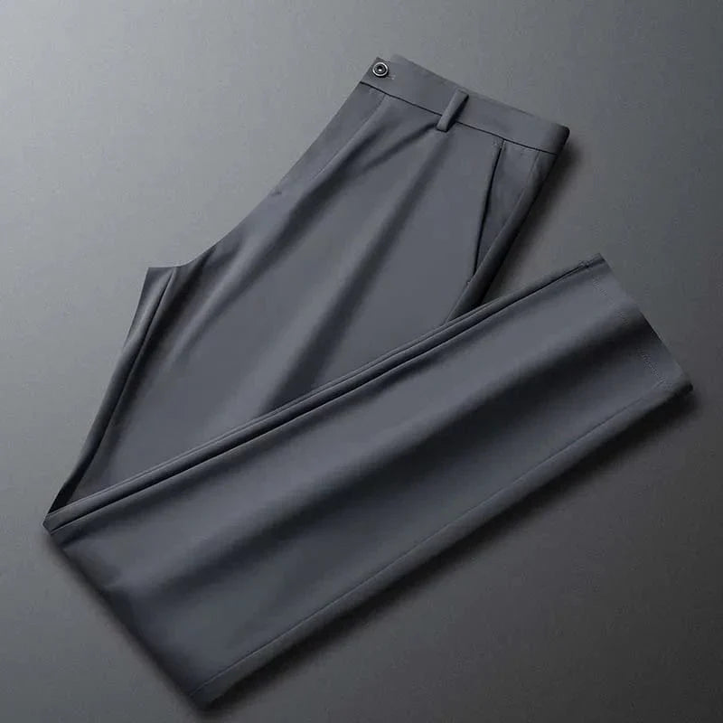 Men's Business Office Ice Silk Casual Pants