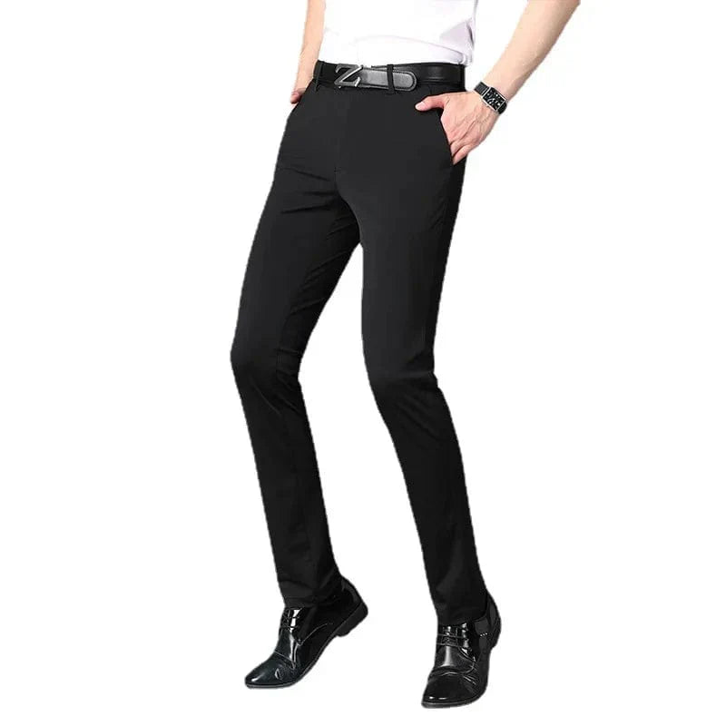 Men's Business Office Ice Silk Casual Pants