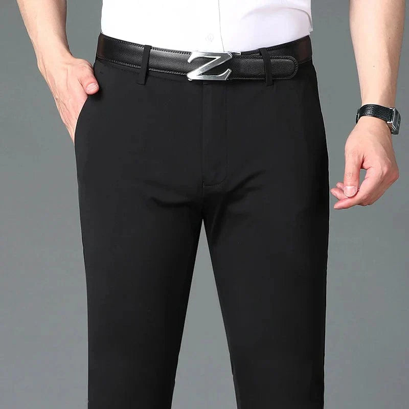 Men's Business Office Ice Silk Casual Pants